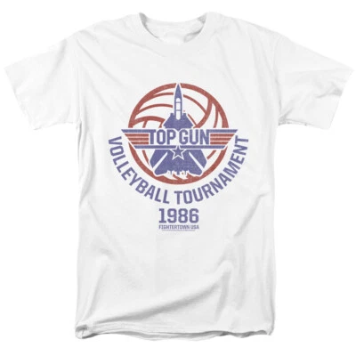 Top Gun T-Shirt Volleyball Tournament White Tee - Image 1 of 2