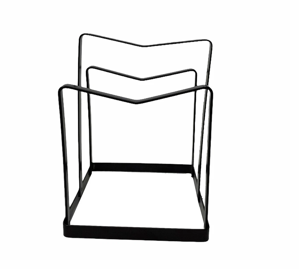  Organizer per tagliere supporto in metallo per coperchi vassoio salvaspazio  - Immagine 3 di 4