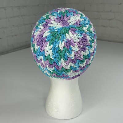Handmade New Clem Lily Sugar N Cream in Beach Ball Blue Knit  display picture 3