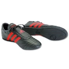ON SALE!!  Adidas Martial Arts, Karate, Training, Practice, Shoes BLACK with RED