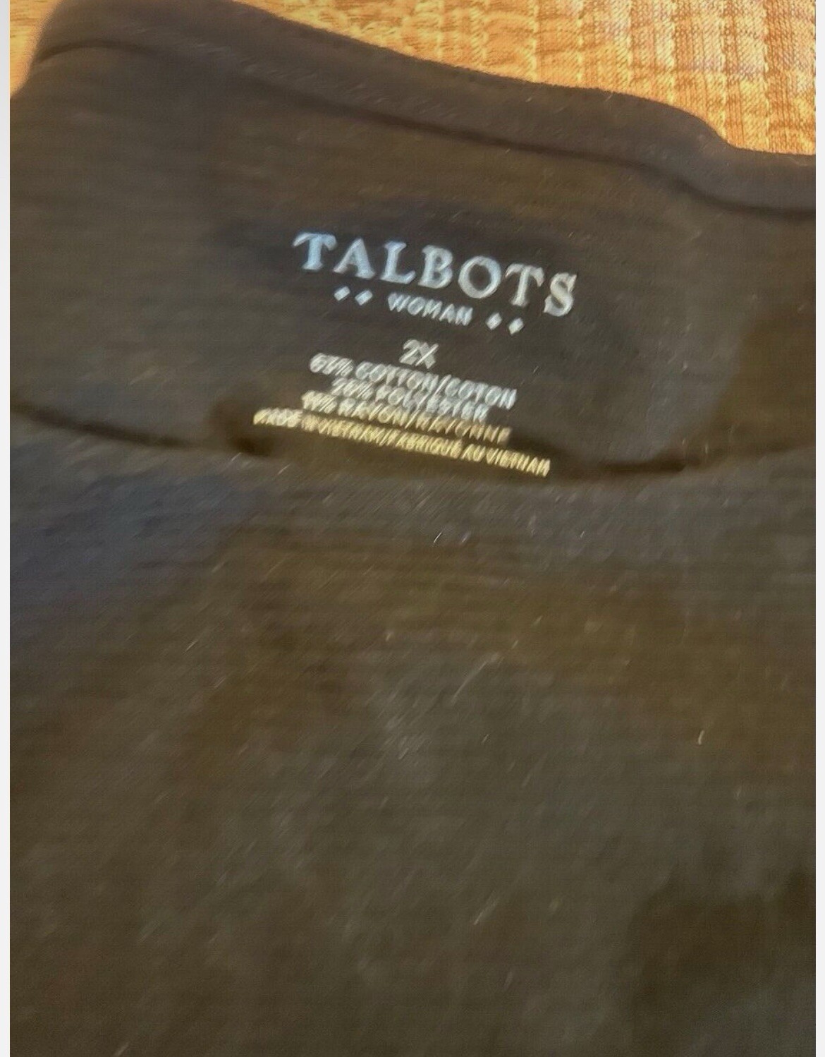 Women's Talbots Basic Black Sweater Size 2x - image 2