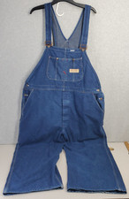 Vintage Big Mac JC Penney Blue Denim Workwear Men's Bib Overalls 52x27