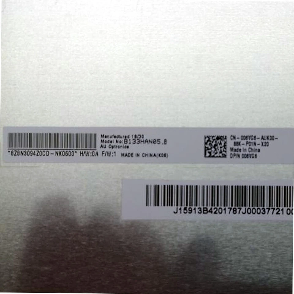 400nit 13.3"FHD LAPTOP LCD SCREEN for DELL XPS 13 9305 1920x1080 Panel Non-touch - Image 2 of 3