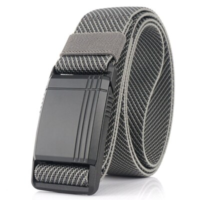 Elastic Belt for Men Slide Metal Magnetic Buckle Adjustable Male