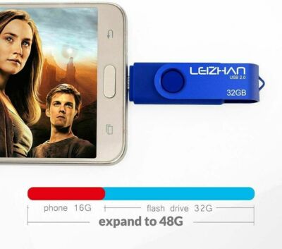 Clé USB 4 En 1 - Argent - 128 Go - Compatible IPhone, Android, PC - USB