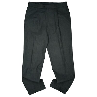 BRAX 880 Men's Wool Fabric Stretch Chino Business Straight 52 W36 L32 Gray