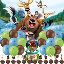 Open Season Birthday Party Supplies Set Balloons Cake Toppers Banner for Kids
