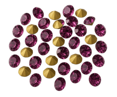Point-Back Kristalle, EIMASS  Grade A folierte Glas Chatons, Diamant, Diamant Edelstein