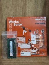Microsoft Works Suite 2002 Word, Money, Works, Encarta, Street  Trips, Picture
