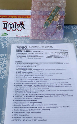 Digitrax SDN 1440K0a Digitaler Sound-Decoder,LokSound N Kato P42, E8, F40, PA1