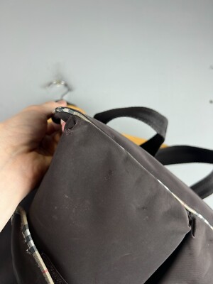 Burberry Fragrance Backpack Brown Nova Check Rare | eBay