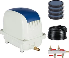 Pond Air Pump Koi Pond Aerator for Pond 3.53 CFM 66' Tubing 4Pcs Diffusers 2276