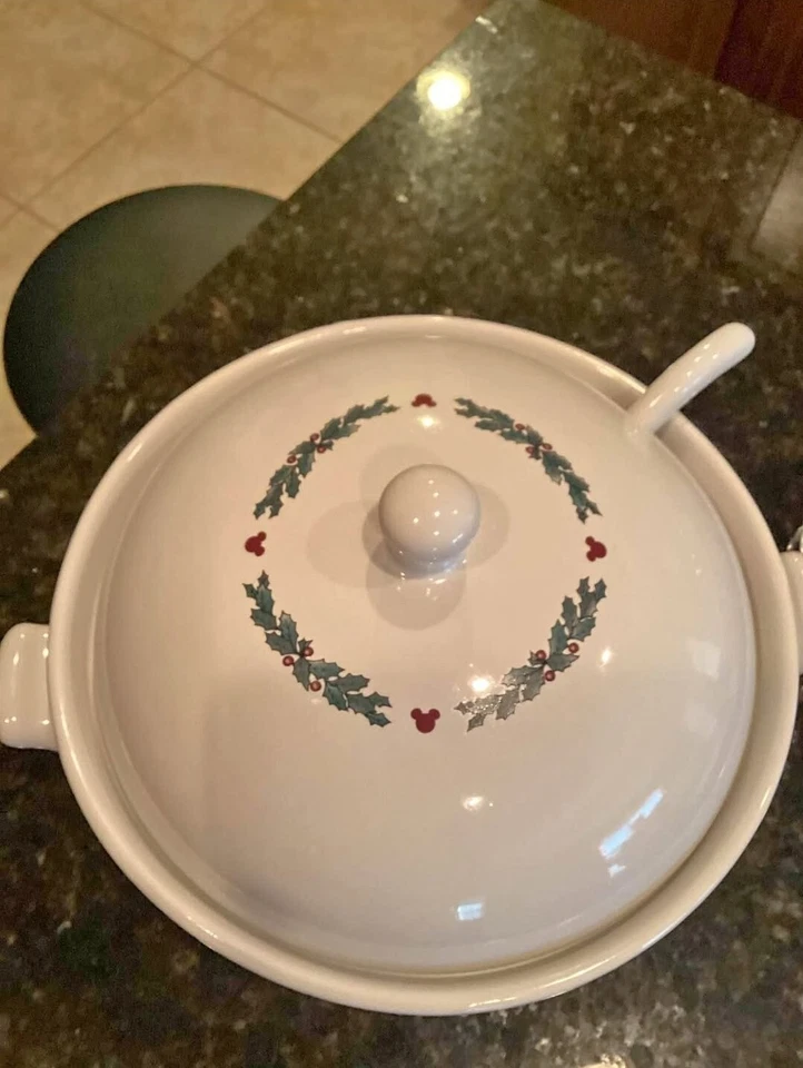 Disney Mickey Mouse Sopa Cucharón Cucharón Twas Noche Antes de Navidad Foto 3 de 4