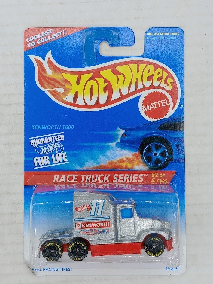 1996 Hot Wheels Kenworth Race Truck Semi with Goodyear Tires