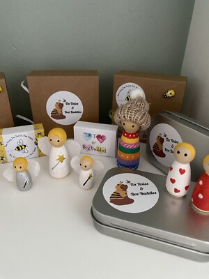 Elfenfreund! Ein Taschenkumpel, Sorgenpuppe, Geschenk, Andenken. Blech Tinies & Box Buddies!