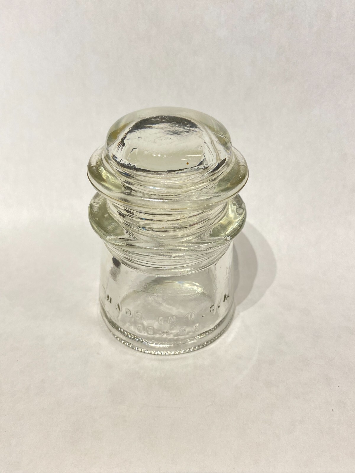 Hemingray 56 Hemingray-vintage clear glass INSULATOR NO. 9- Made in USA 11-56 | eBay