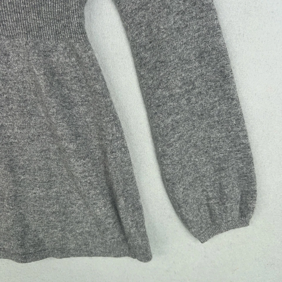 Suéter Banana Republic Mujer Extra Pequeño Gris Lana Angora Cachemira Silencioso Lujo Foto 4 de 4