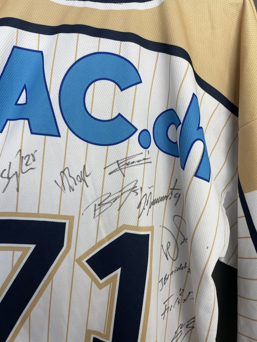 Maillot De Hockey Hcc La Chaux-de-fonds Signé Team Switzerland Hockey Xl