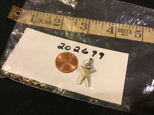 Sterling Birthstone Boy  - Charm Pendant Clear