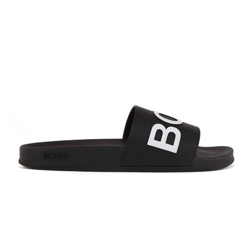 Mens Boss Bay Sliders - Black