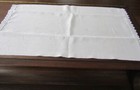 ANTIQUE HUCK LINEN SHOW TOWEL CROCHET BORDER — photo 3