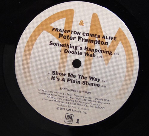Peter Frampton–Frampton Comes Alive!-1976 A&M Records SP-3703 2x Rock Vinyl LP - Picture 6 of 11