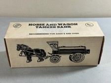 ERTL Horse And Wagon Tanker Bank 9566 NO Key with original box