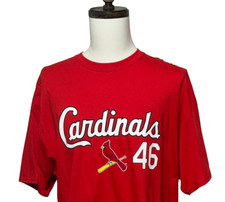 St. Louis Cardinals MLB Paul Goldschmidt # 46 T Shirt Mens 2XL Red NWT Majestic