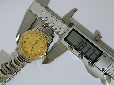 AUTHE EBEL DRESS WAVE E6187942 STAINLESS STEEL SOLID 18K GOLD