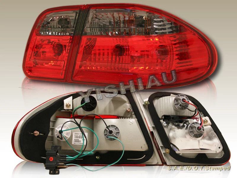 96 - 02 MERCEDES BENZ E CLASS W210 E300 E430 E320 E420 TAIL LIGHT RED SMOKE - Image 2 of 2