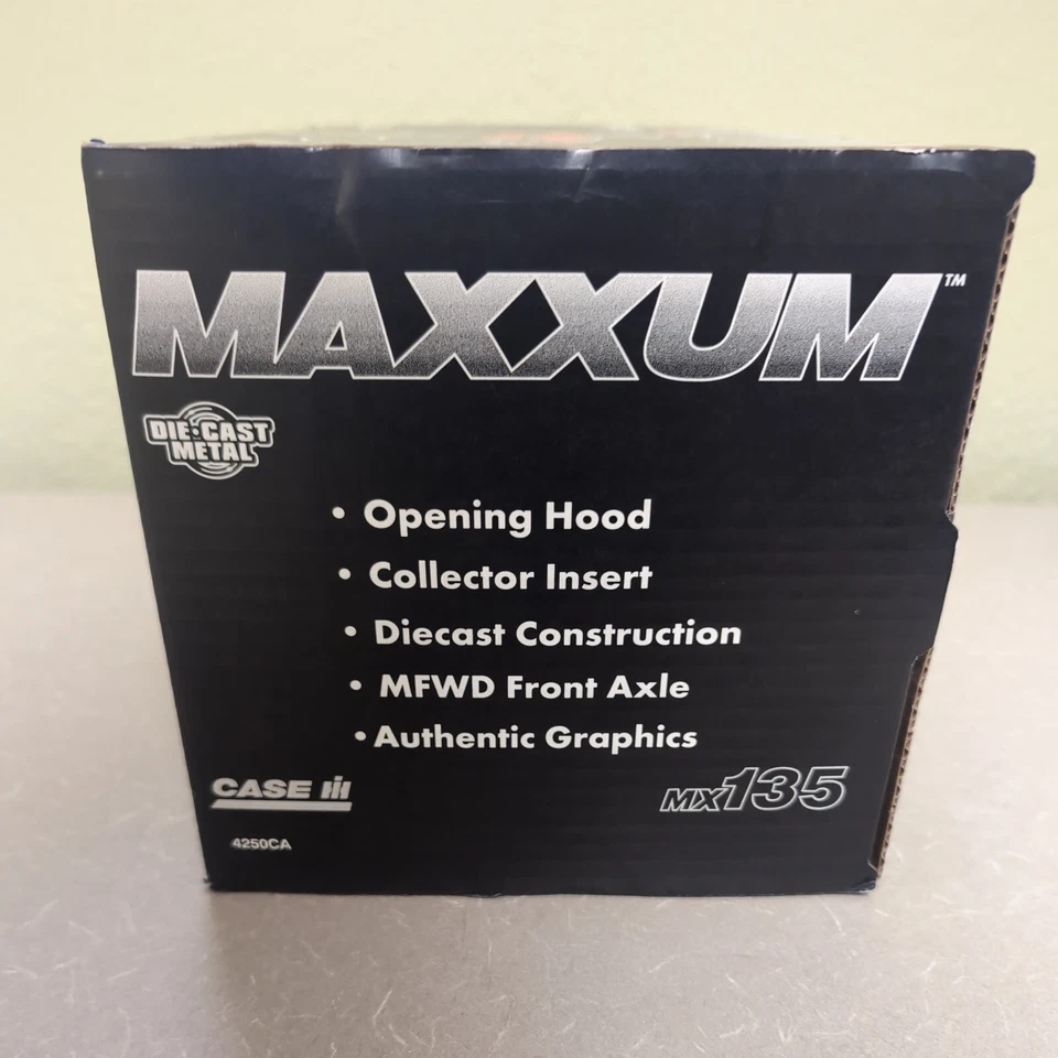 CASE IH MAXXUM MX135 TOY TRACTOR 1997 ERTL DIECAST 1:16  4250 CA NIB - Image 2 of 4