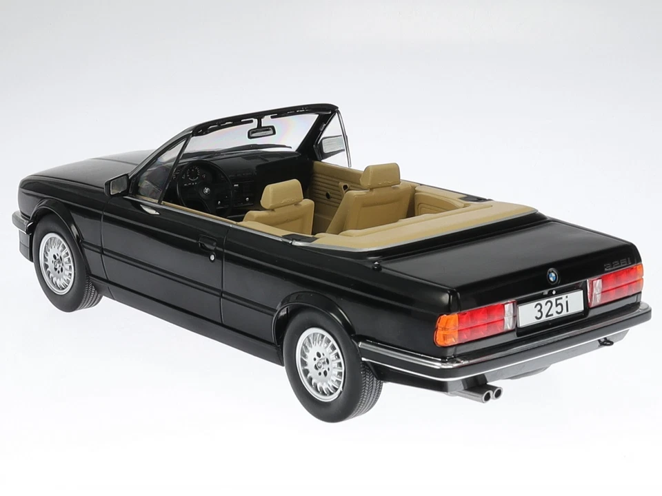 BMW e30 325i Cabrio 1985 schwarz 3er-Reihe Modellauto 18153 MCG 1:18 - Bild 2 von 4