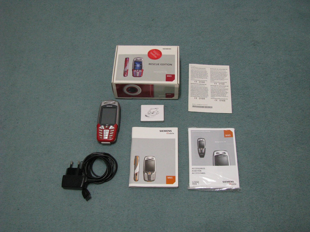 Siemens M65 Rescue Edition - Téléphone Portable Vintage, Dans Son Emballage, Bon état
