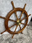 Naval Pirate Tall Ship Ocean Solid Wood Ships Wheel 36” — photo 10