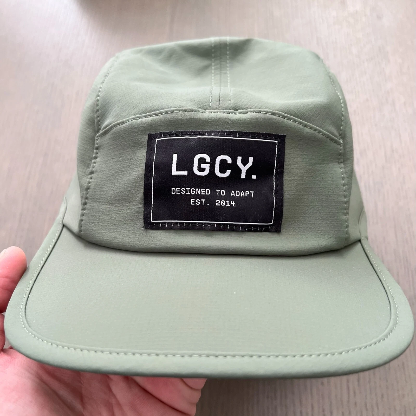 Lululemon Fleece Lined Baseball Hat Running Green Cap S-M LGCY Fall Packable