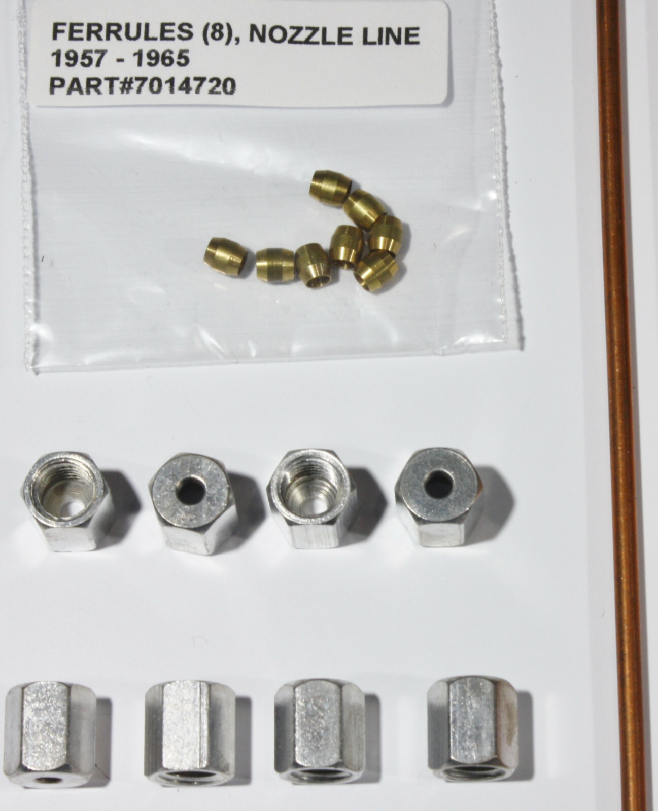 1957 E1958 Chevy & Corvette Fuel Injection Spider Lines, Ferrules