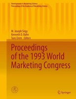 Proceedings Of The 1993 World Marketing Congress M. Joseph Sirgy