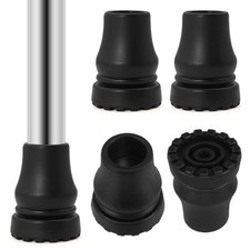 4PCS 7/8 Inch Rubber Cane Tips Anti Slip Heavy Duty Walking Stick Ends