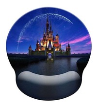 Cute Anime Mouse Pad with Wrist Rest, Non-Slip Rubber Base for Comfortable C