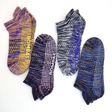 4 Pairs BOMBAS Women's Performance Gripper Honeycomb Ankle Socks Size M 6-10