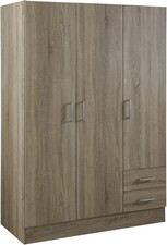 | Armadio della Linea FACILE con 3 Ante e 2 Cassetti, Camera da Letto, Armadio c