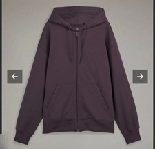 Y-3 Men’s French Terry Zip Hoodie Purple IP7701 Small Heavyweight