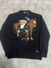 Ralph Lauren Polo Bär/Bear Pullover schwarz