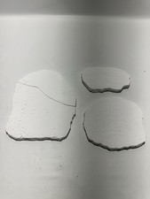 3PC Photography Backdrop Props Irregular Gypsum Style 1 Piece Damaged