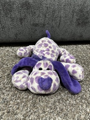 Chosun Floppy Purple Puppy Dog Floppy Ears Plush Stuffed Animal Heart Nose