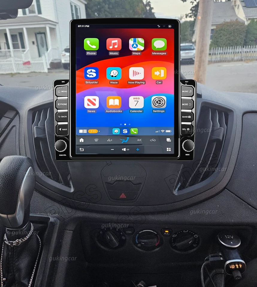 9.7" For 2015-2019 Ford Transit 150 250 350 Carplay Android13 Car Stereo Radio Foto 4 de 4