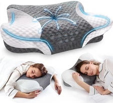 Cervical Neck Pillows with Memory Foam - Neck Pillows for Pain Relief Contour...