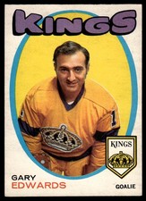 1971-72 O-Pee-Chee Gary Edwards Rookie Los Angeles Kings #155