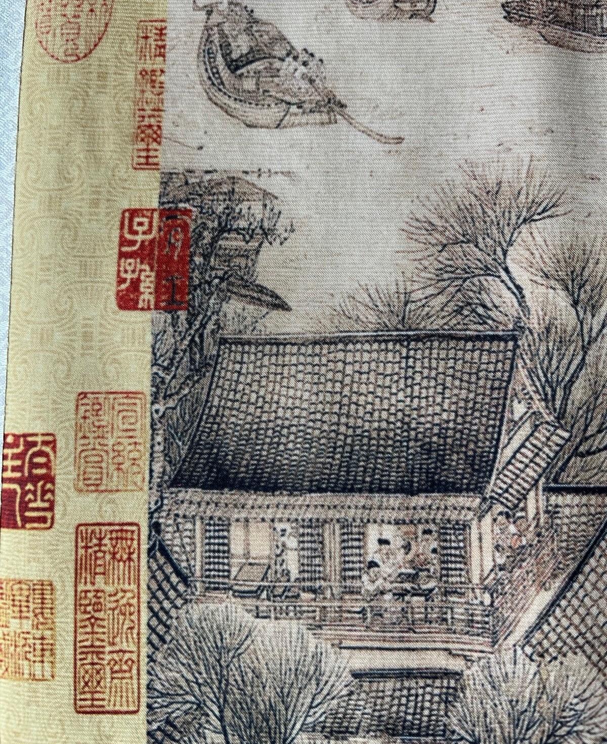 Hanging Silk Scroll “Along the River During the Qingming Festival” Original Box
