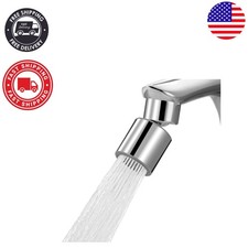 NSF Certified 360 Chrome Faucet Aerator - Dual Function for Your Kitchen